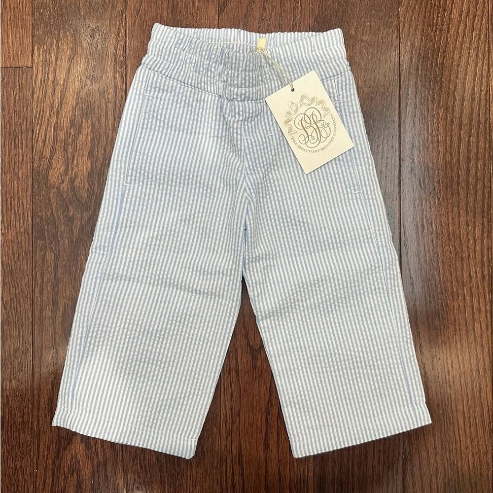 The Beaufort Bonnet Company blue seersucker pants